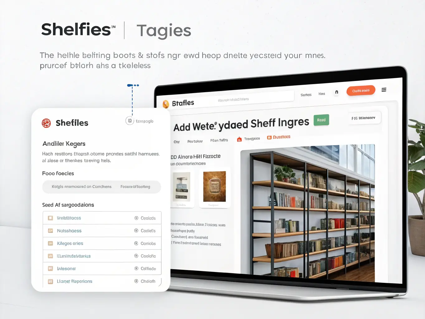 A screenshot of the Shelfies web portal, highlighting the tagging interface where users can add metadata to uploaded shelfies. The interface shows options for tagging product names, locations, and other relevant details.