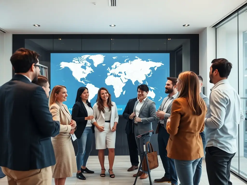 A team of retail managers is reviewing 'shelfie' videos on the Shelfies web portal, discussing product placement and competitor analysis. The dashboard displays video analytics and tagging information.